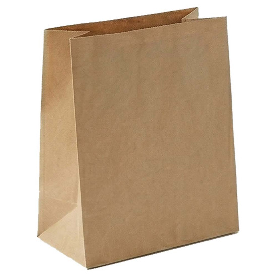 Låg papperspåse brun - 28x24x36cm